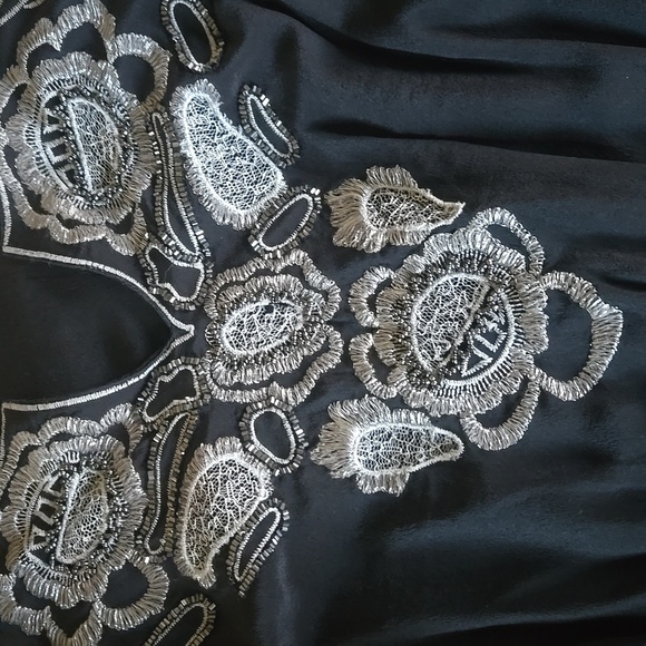 Cache Black Silk Blouse - Picture 2 of 4